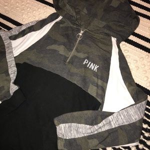 Camo Colorblock PINK Hoodie